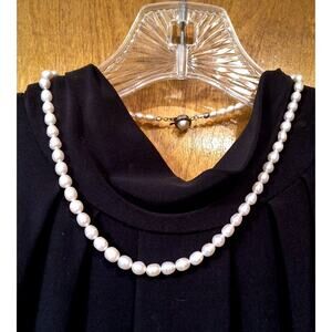 1160.  Vintage Faux Pearl Strand Champagne Hue